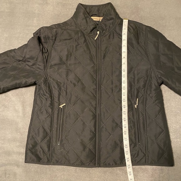 Large Black Jane Ashley Lightweight Quilted Puffer Jacket - Picture 9 of 9